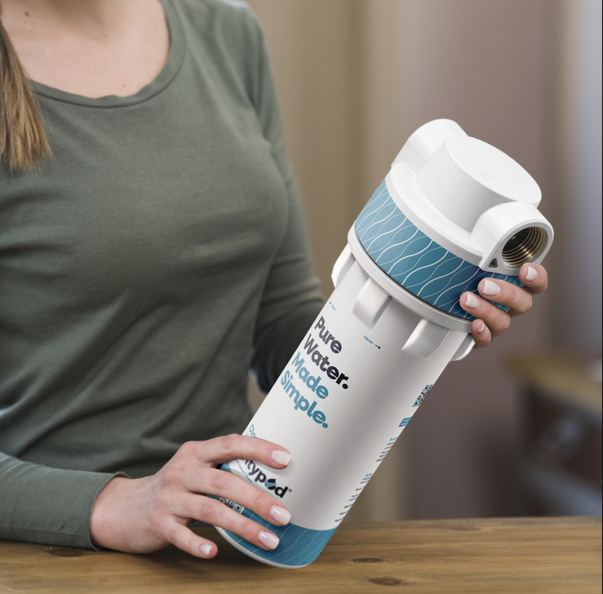Easy Fit No Plumber PurityPod 0.5-micron Water Filter for Homes and Offices